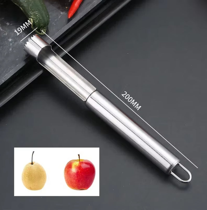 Stainless Steel Fruit Corer Apple Seed Remover Home Vegetable Tool for Red Dates Pear Hawthorn Cool Gadgets Kitchen Accessories