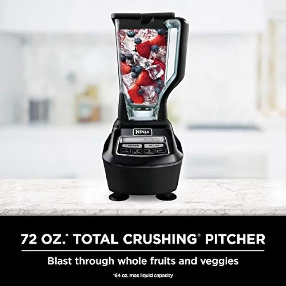 BL770 Mega Kitchen System, 1500W, 4 Functions for Smoothies, Processing, Dough, Drinks & More, with 72-Oz.* Blender Pitcher