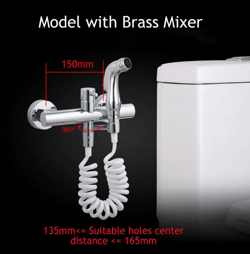 Handheld Toilet Bidet Sprayer Set Kit Hand Bidet Faucet for Bathroom Hand Sprayer Shower Head Self Cleaning