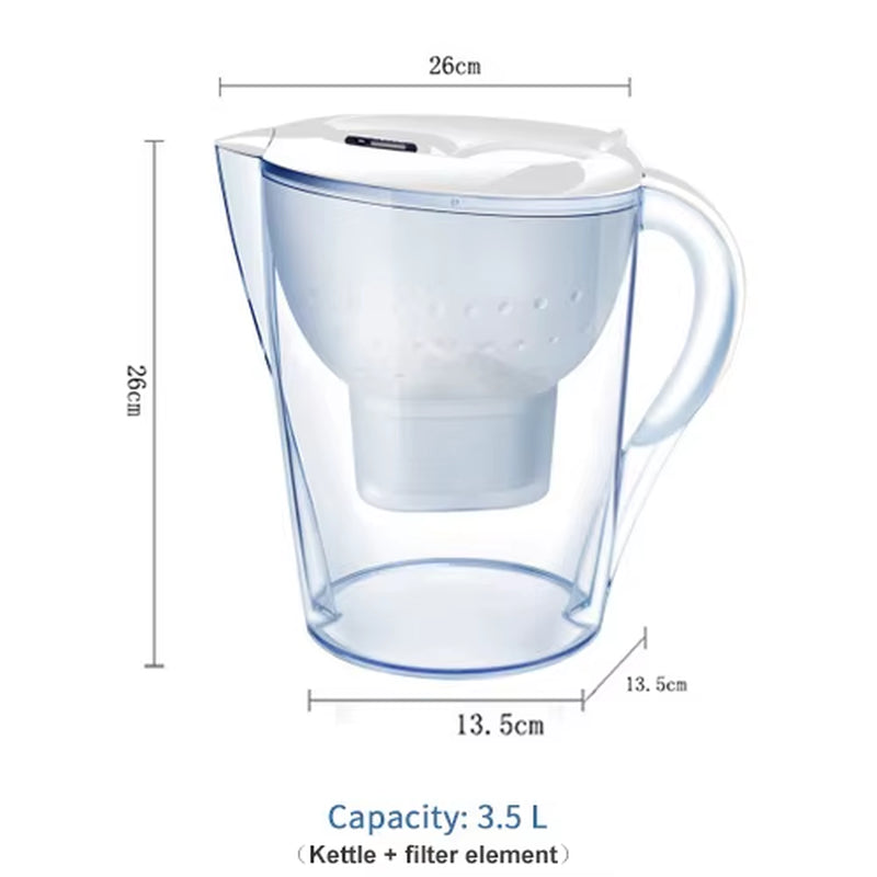 Carbon Alkaline Water Filters Water Pitcher Ionizer Kitchen Purify Kettle Filter 3.5L High Quality Pitcher Household Activated