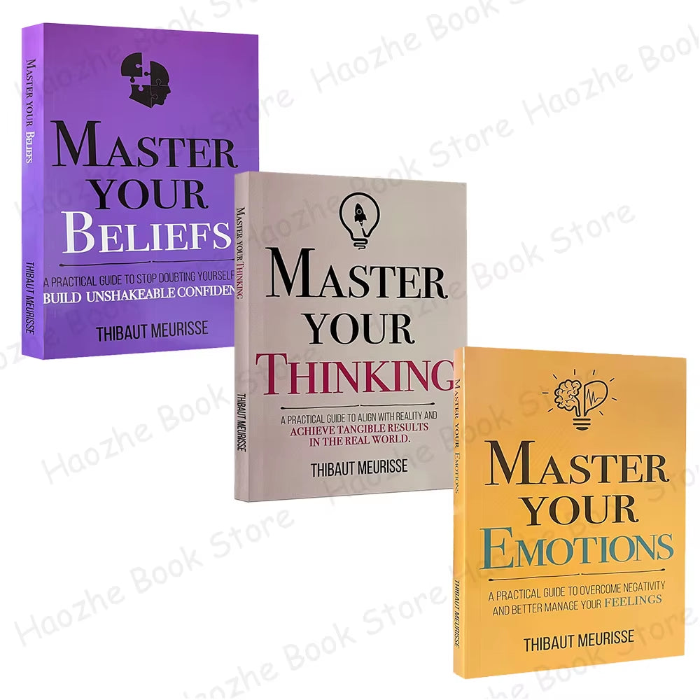 Master Your Emotions / Master Your Thinking / Master Your Beliefs Motivational Self-Help Series English Book Paperback