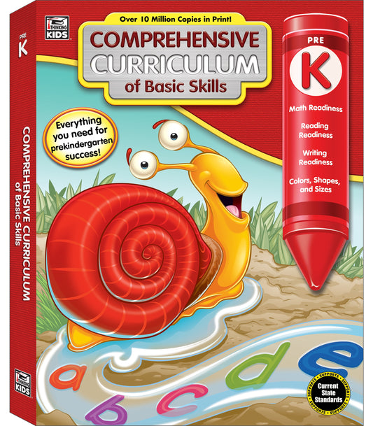 Thinking Kids Comprehensive Curriculum of Basic Skills Workbook (544) Grade PK-K