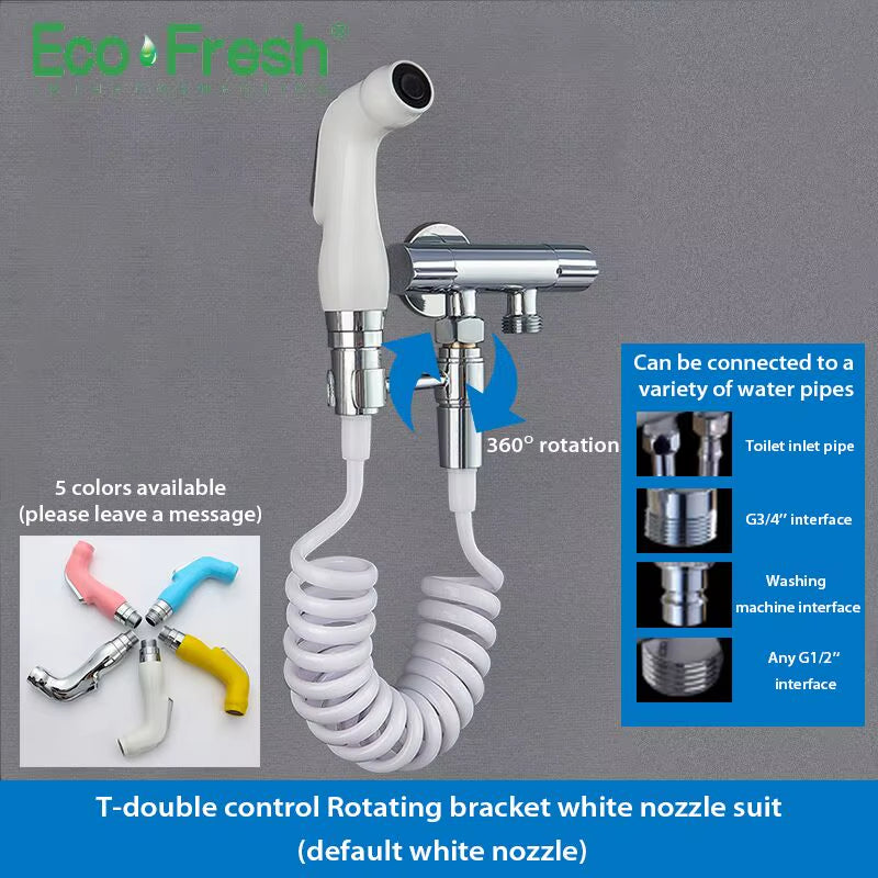 Handheld Toilet Bidet Sprayer Set Kit Hand Bidet Faucet for Bathroom Hand Sprayer Shower Head Self Cleaning