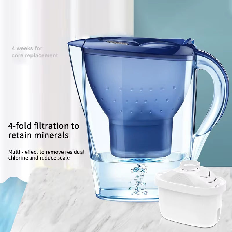 Carbon Alkaline Water Filters Water Pitcher Ionizer Kitchen Purify Kettle Filter 3.5L High Quality Pitcher Household Activated