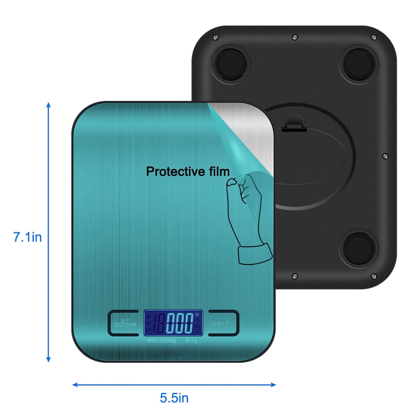 Digital Food Scale, 22Lb Kitchen Scales Grams and Ounces for Weight Loss, Baking, Cooking, Keto and Meal Prep, with LCD Display