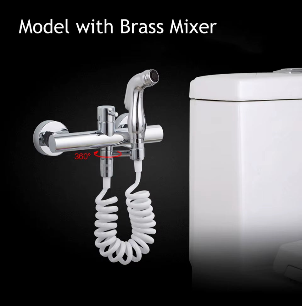 Handheld Toilet Bidet Sprayer Set Kit Hand Bidet Faucet for Bathroom Hand Sprayer Shower Head Self Cleaning